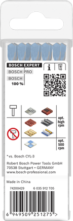 Set Mata Bor Konstruksi Multi Bosch EXPERT HEX-9, 5 x 50 x 100 mm.